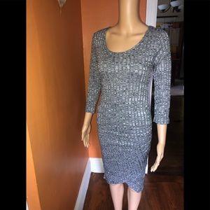 White and black dress